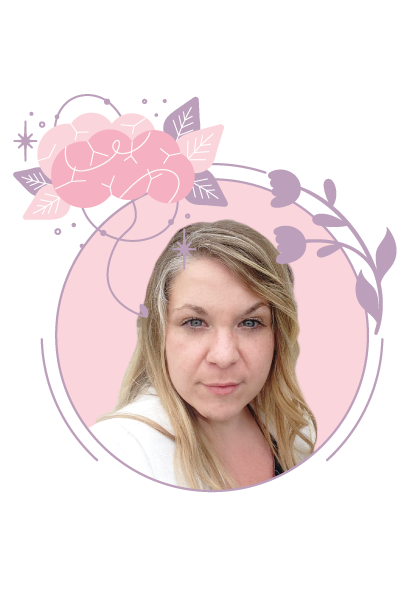 Audrey Jaubert, fondatrice d'Örora Blossom et graphiste spécialisée en identité visuelle